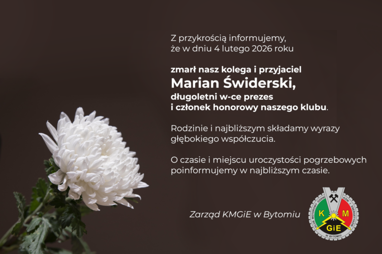 Zmarł nasz kolega Marian Świderski