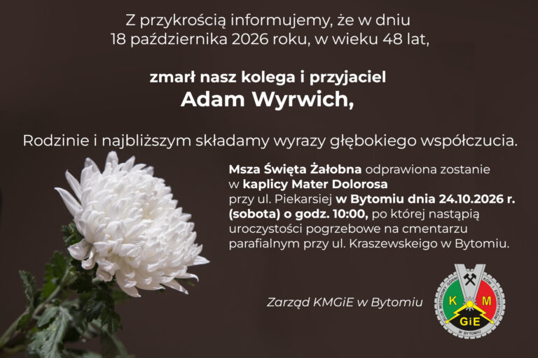 Zmarł nasz kolega Adam Wyrwich